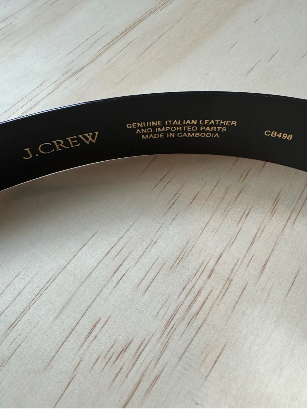 J. Crew Wide belt in spazzolato leather - Picture 3 of 5